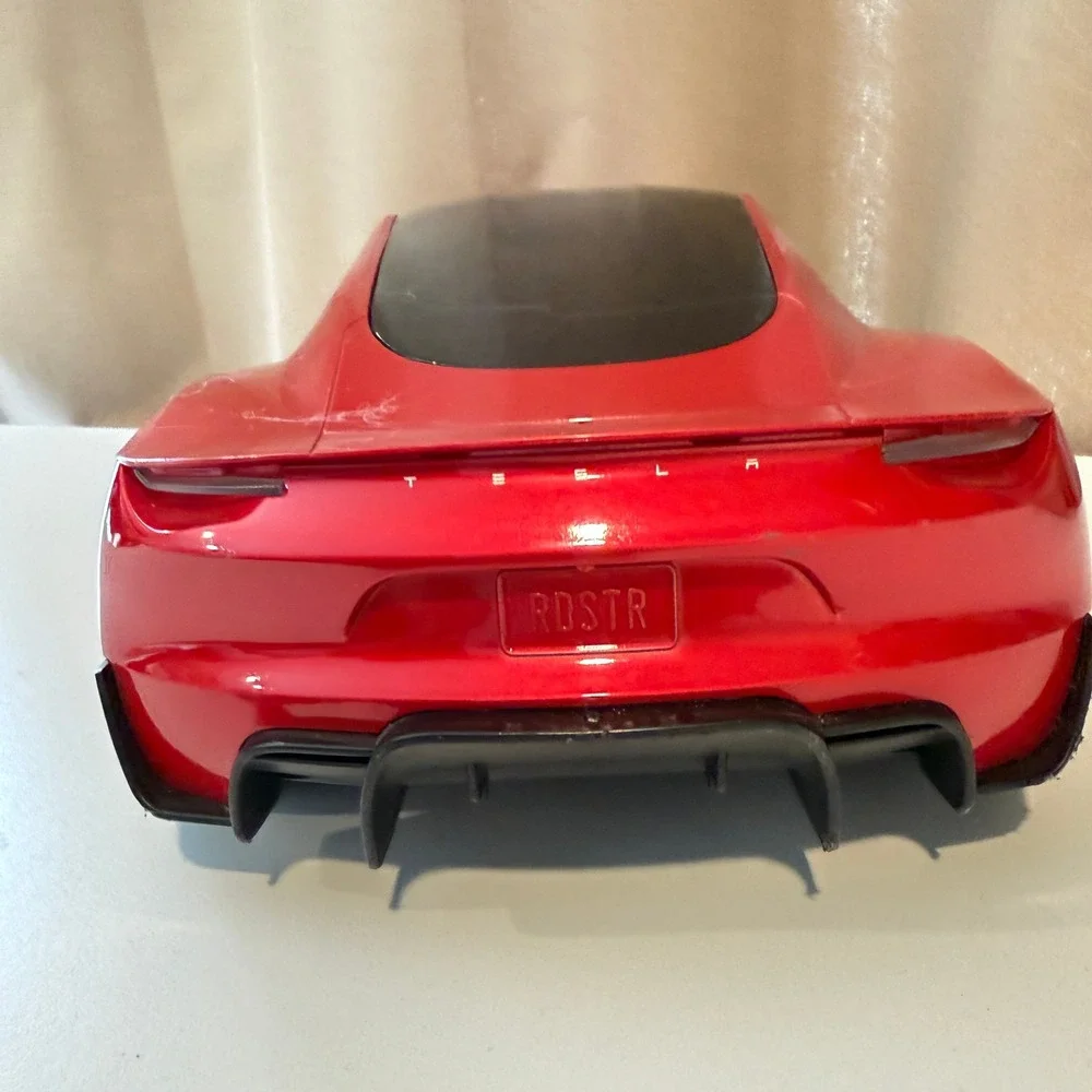 Hot Wheels RC Tesla Roadster Red Electric Sports Car Toy 1:10 Scale No Remote